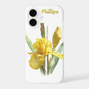 Yellow Iris Flower Botanical Art Personalized