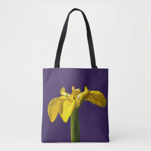 Yellow Iris Tote Bag