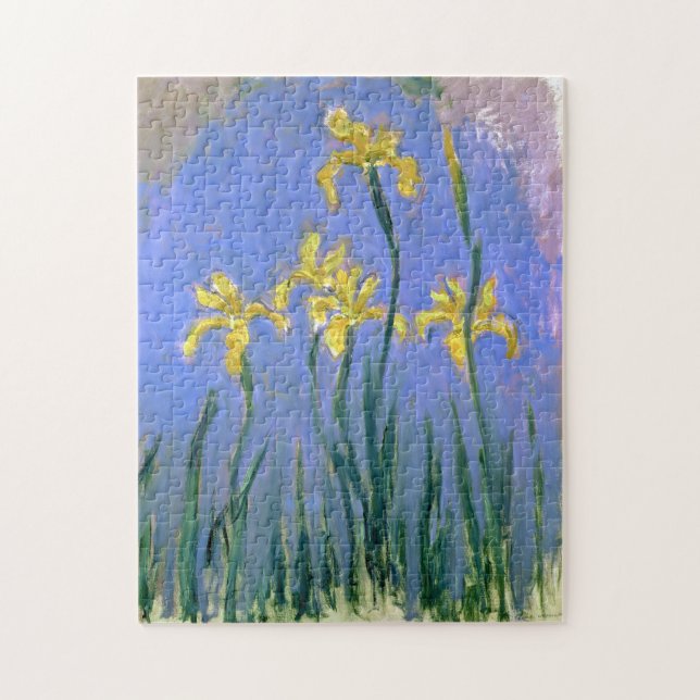 Yellow Irises Claude Monet Fine Art Jigsaw Puzzle (Vertical)