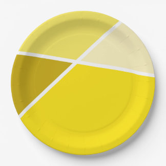 Yellow JanaiCreates Color Collection Paper Plates