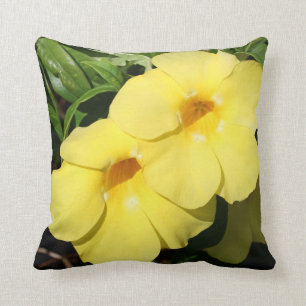 Yellow Jasmine Flower of the Caribbean photo Cushion