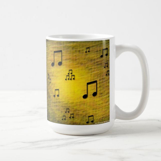 Yellow Jazz Art Mug (Right)