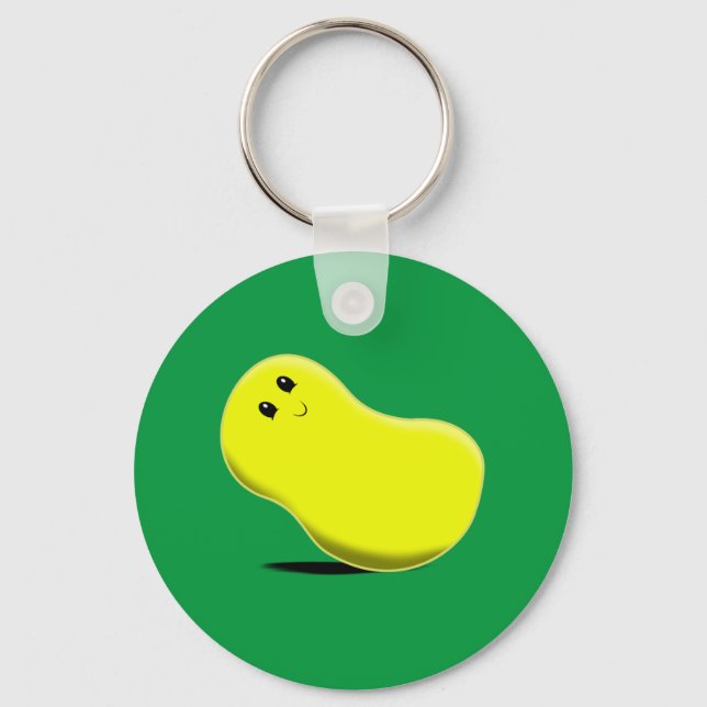 Yellow Jellybean Keychain (Front)