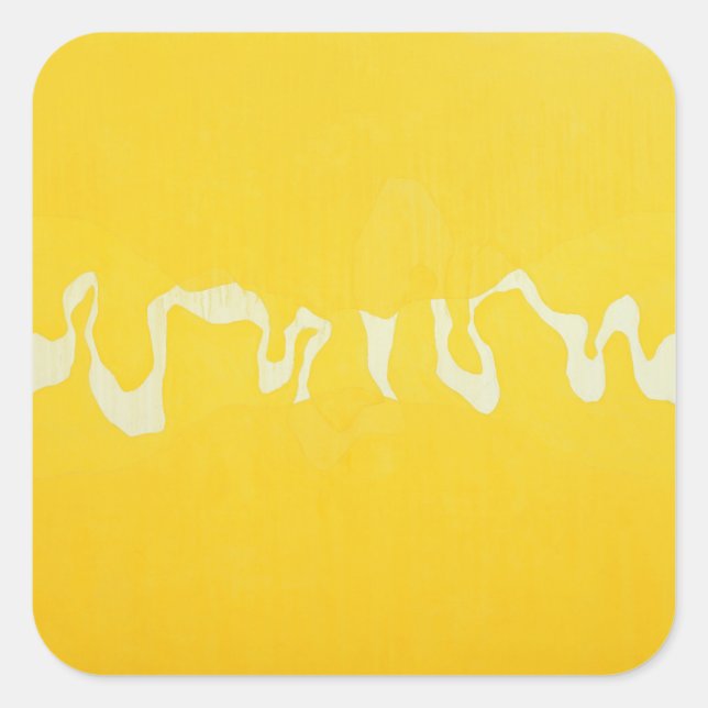 Yellow journey square sticker (Front)