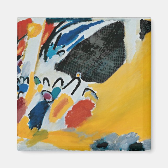 Yellow Kandinsky Magnet (Front)