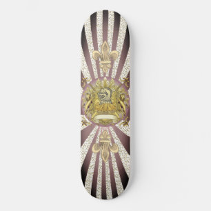 Yellow Knight Shield Skateboard