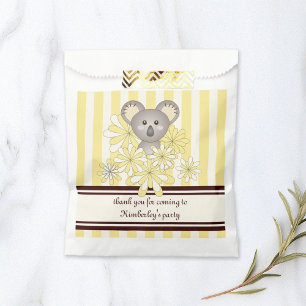 Yellow Koala Baby Shower / Kids Birthday Party Favour Bag