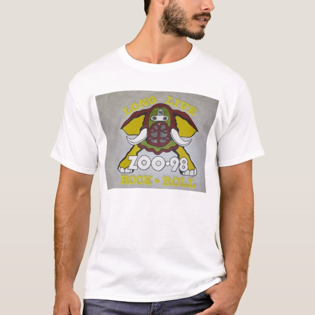 Yellow KZEW 98 Elephant T-Shirt (Front)