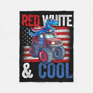 Yellow Lab 4th Of July Design Patriotic Pup Labrad Fleece Blanket