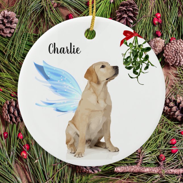 Yellow Lab Angel - Christmas Memorial Ornament (Creator Uploaded)
