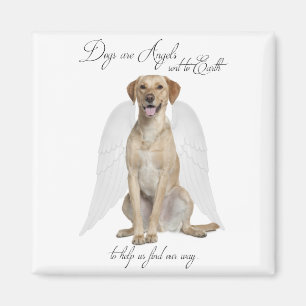 Yellow Lab Angel Magnet