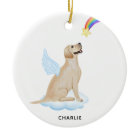 Yellow Lab Angel Personalised Pet Dog Memorial 
