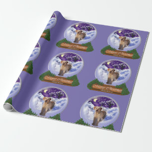 Yellow Lab Christmas Globe Wrapping Paper