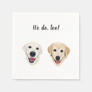 Yellow Lab Custom Cocktail Napkin