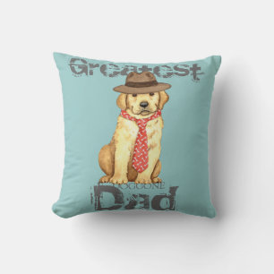 Yellow Lab Dad Cushion