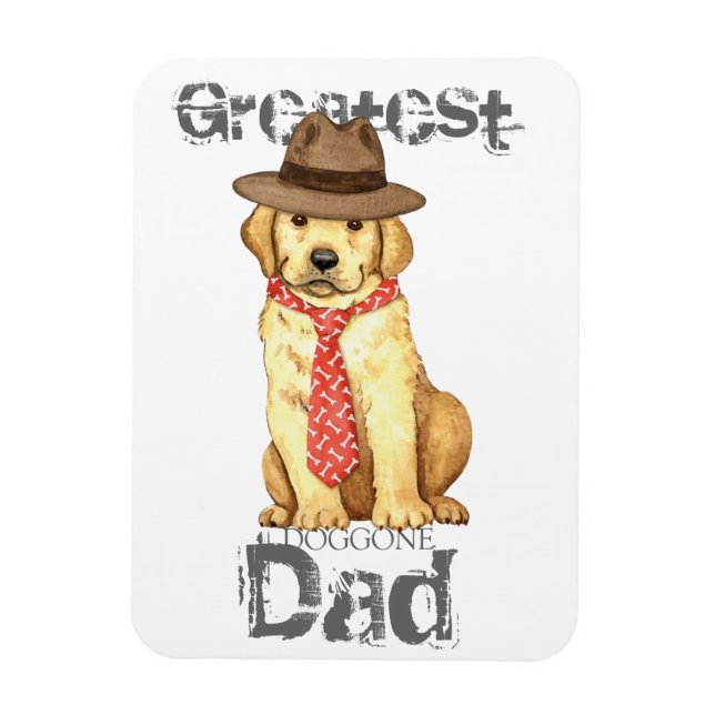 Yellow Lab Dad Magnet (Vertical)