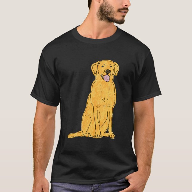 Yellow Lab Design T-Shirt (Front)