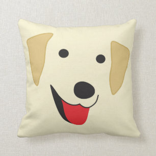 Yellow Lab Face Cushion