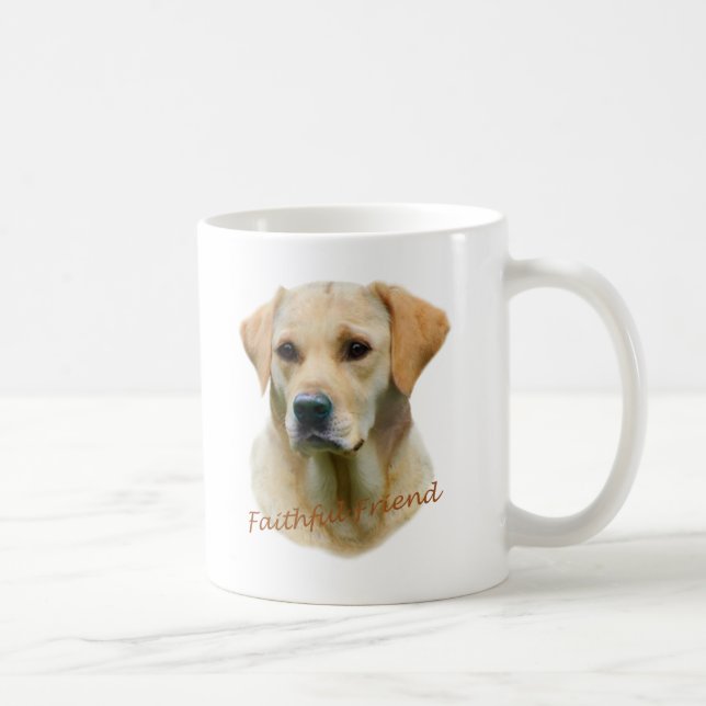 Yellow Lab Faithful Friend Coffee Mug (Right)