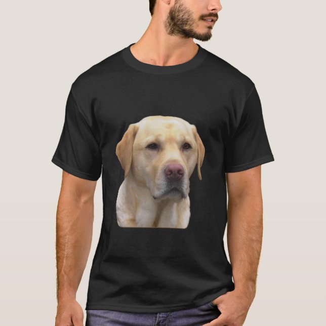 Yellow Lab Faithful Friend family retro friends T-Shirt (Front)