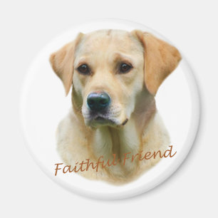 Yellow Lab Faithful Friend Magnet