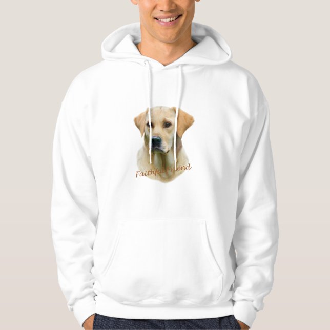 Yellow Lab Fathful Friend for Apparel Hoodie (Front)