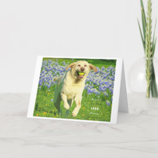 Yellow Lab greeting card with bible verse