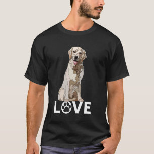 Yellow Lab Love Golden Labrador Retriever Lover T-Shirt