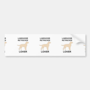 yellow lab lover bumper sticker