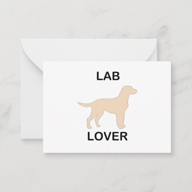 yellow lab lover card (Front)