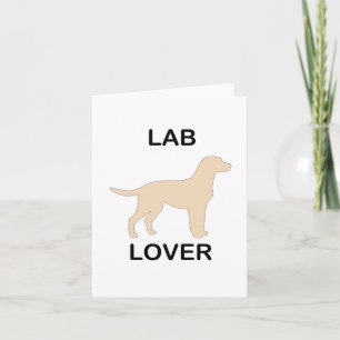 yellow lab lover card