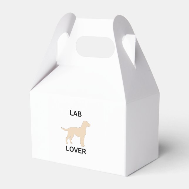 yellow lab lover favour box (Back Side)