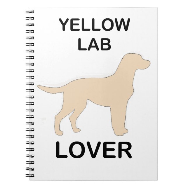 yellow lab lover notebook (Front)