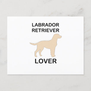 yellow lab lover postcard
