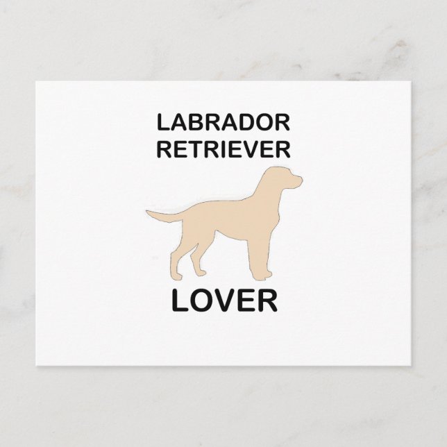 yellow lab lover postcard (Front)