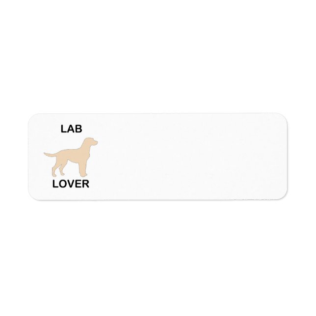 yellow lab lover return address label (Front)