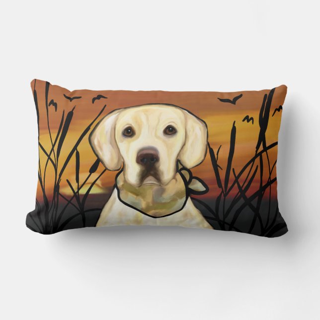 YELLOW LAB LUMBAR CUSHION (Front)