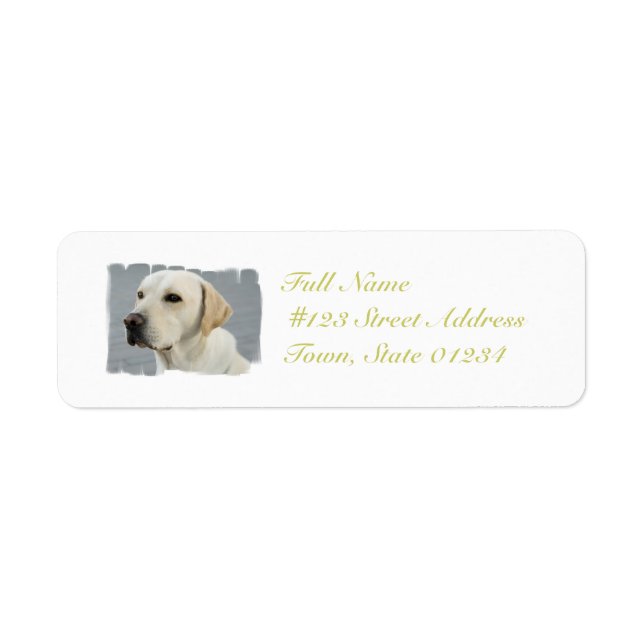 Yellow Lab Mailing Labels (Front)