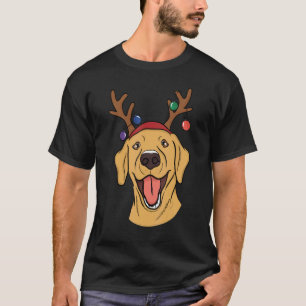 Yellow Lab Merry Woofmas Christmas Labrador Retri T-Shirt