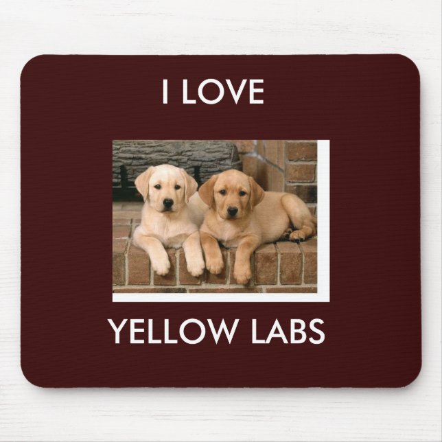 Yellow Lab Mousepad (Front)