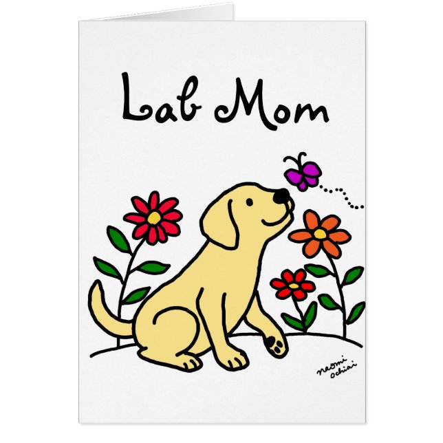 Yellow Lab Mum & Green (Front)