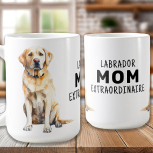 Yellow Lab Mum - Labrador Mum Extraordinaire Coffee Mug
