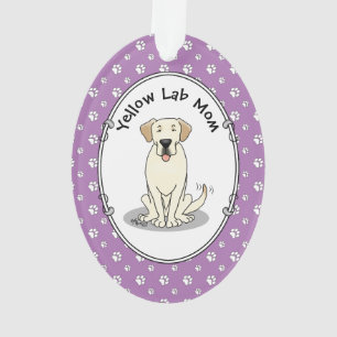 Yellow Lab Mum Labrador Retriever Mum Cute Dog Mum Ornament