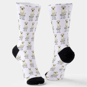 Yellow Lab Mum (Labrador Retriever Mum) Cute Dog Socks