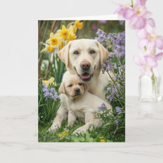 Yellow Lab Mum Mother’s Day Love Card