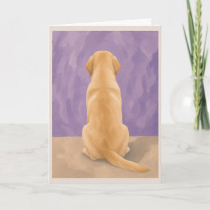 Yellow Lab Pet Sympathy Card