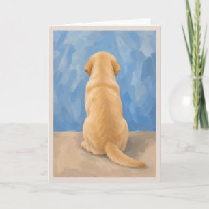 Yellow Lab Pet Sympathy Card