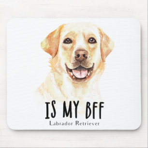 Yellow Lab Puppy Dog Lover Labrador Retriever Mouse Pad