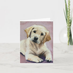 yellow lab puppy note cards