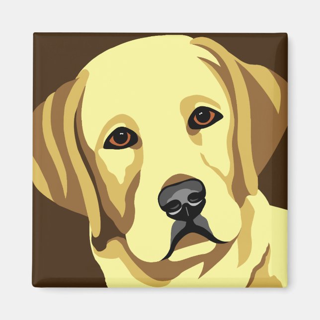 Yellow Lab Retriever Magnets (Front)